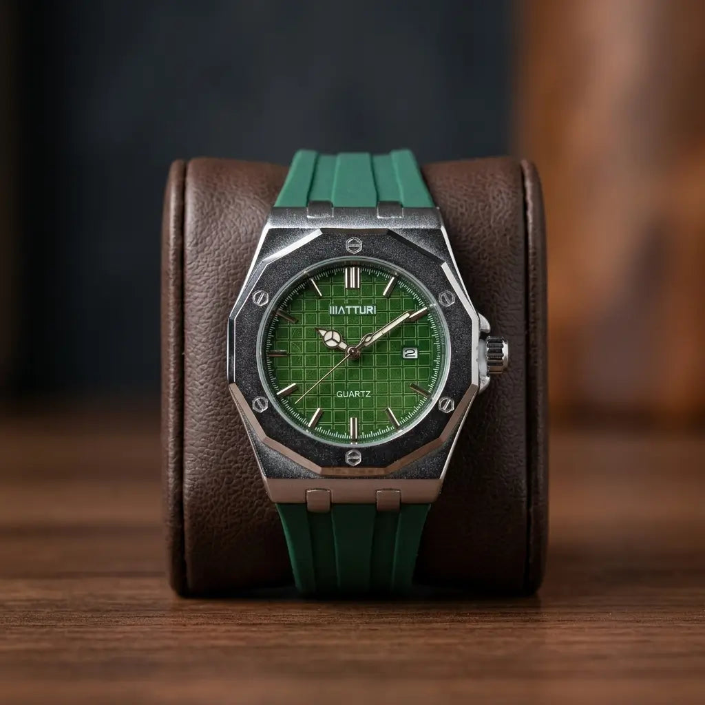 Green Maturri Premium Quartz Timepiece