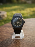 Black Maturri Analog Quartz Luxury Watch